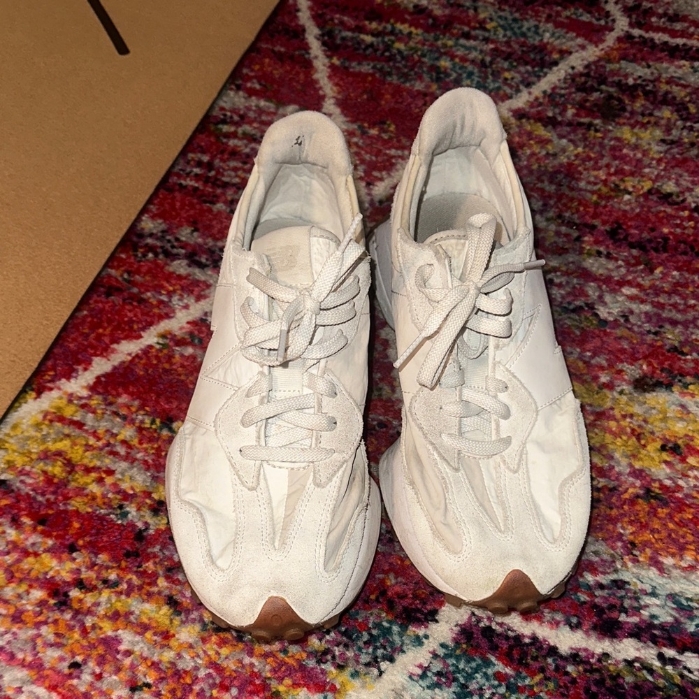 New Balance White Athletic Shoes